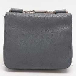Chloe Grey Leather Small Elsie Shoulder Bag