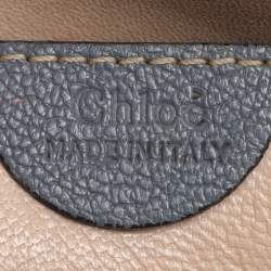 Chloe Grey Leather Small Elsie Shoulder Bag