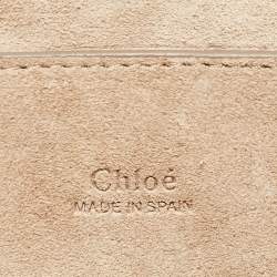 Pre Owned Chloe Burgundy/Red Leather and Suede Mini Faye Crossbody Bag