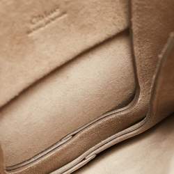 Pre Owned Chloe Burgundy/Red Leather and Suede Mini Faye Crossbody Bag