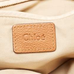 Chloé Brown Leather Large Paraty Shoulder Bag
