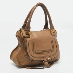 Chloé Tan Leather Medium Marcie Satchel