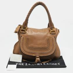 Chloé Tan Leather Medium Marcie Satchel