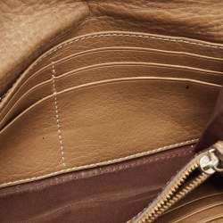 Chloe Brown Leather Marcie Continental Wallet