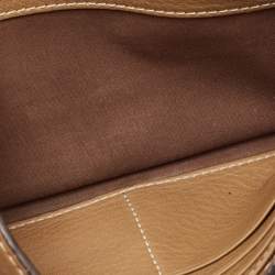 Chloe Brown Leather Marcie Continental Wallet