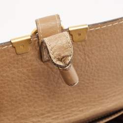 Chloe Brown Leather Marcie Continental Wallet