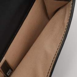 Chloe Black Leather C Trifold Wallet