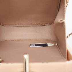 Pre Owned Chloe Beige Acrylic Perspex Kiss Clutch Bag