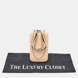 Pre Owned Chloe Beige Acrylic Perspex Kiss Clutch Bag