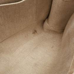Chloe Beige/Brown Canvas Medium Woody Tote