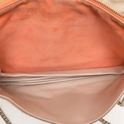 Chloe Beige/Peach Calf Hair and Suede Chain Shoulder Bag