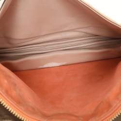 Chloe Beige/Peach Calf Hair and Suede Chain Shoulder Bag
