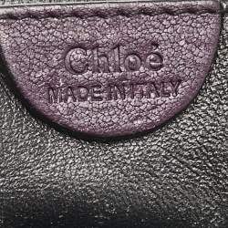 Chloe Purple Leather Small Elsie Chain Shoulder Bag