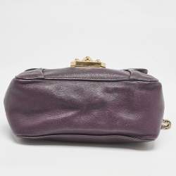 Chloe Purple Leather Small Elsie Chain Shoulder Bag
