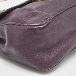 Chloe Purple Leather Small Elsie Chain Shoulder Bag