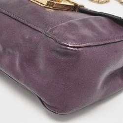 Chloe Purple Leather Small Elsie Chain Shoulder Bag
