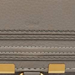 Pre Owned Chloé Grey Leather Marcie Continental Wallet