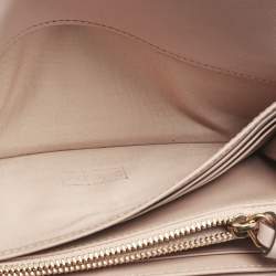 Pre Owned Chloe Beige Leather Georgia Flap Continental Wallet