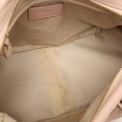 Pre Owned Chloe Peach Leather Medium Paraty Bag