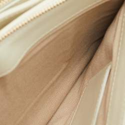 Chloe White Leather Double Zip Roy Shoulder Bag