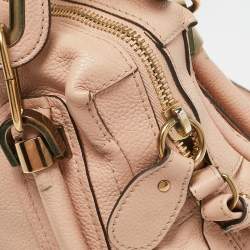 Chloe Light Peach Leather Small Paraty Bag