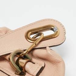 Chloe Light Peach Leather Small Paraty Bag