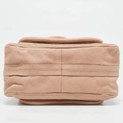 Chloe Light Peach Leather Small Paraty Bag
