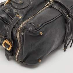 Pre Owned Chloe Navy Blue Leather Medium Paddington Satchel