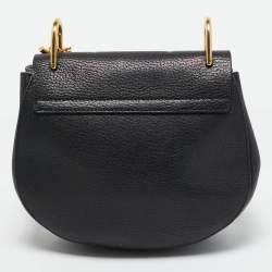 Chloe Black Leather Medium Drew Shoulder Bag