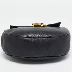Chloe Black Leather Medium Drew Shoulder Bag