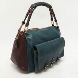 Chloe Multicolor Leather Pocket Satchel