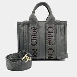 Chloe Grey Leather Chloe Grey Woody Small Bag