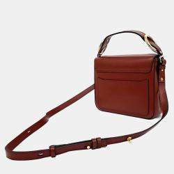 Chloe Red Leather C Crossbody Small Bag