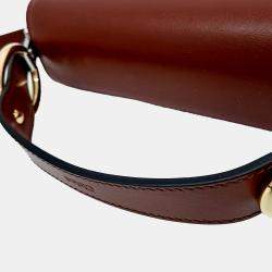 Chloe Red Leather C Crossbody Small Bag