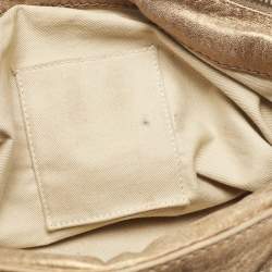 Pre Owned Chloe Gold Leather Medium Paddington Satchel