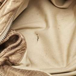 Pre Owned Chloe Gold Leather Medium Paddington Satchel