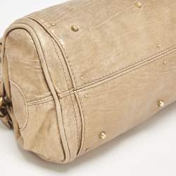 Pre Owned Chloe Gold Leather Medium Paddington Satchel