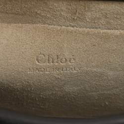 Chloé Black Leather and Suede Small Nile Bracelet Crossbody Bag