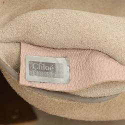 Chloe Peach Leather Nano Drew Shoulder Bag