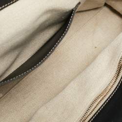 Chloe Black/Multicolor Cashmere and Leather Large Edith Satchel