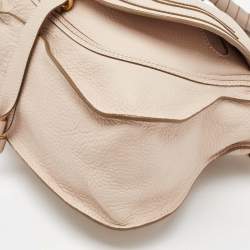 Chloe Off White Grained Leather Marcie Shoulder Bag