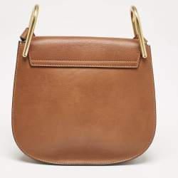 Chloe Brown Leather Small Hudson Fringe Shoulder Bag