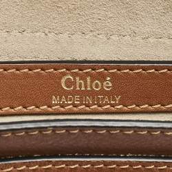 Chloe Brown Leather Small Hudson Fringe Shoulder Bag