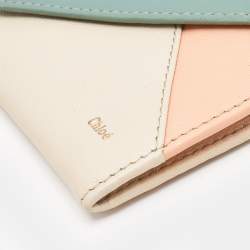 Chloe Multicolor Leather Envelope Continental Wallet
