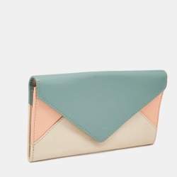 Chloe Multicolor Leather Envelope Continental Wallet
