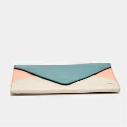 Chloe Multicolor Leather Envelope Continental Wallet
