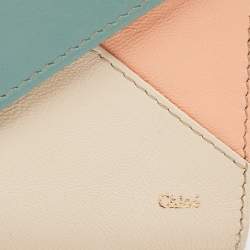 Chloe Multicolor Leather Envelope Continental Wallet