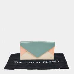 Chloe Multicolor Leather Envelope Continental Wallet