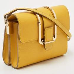 Pre Owned Chloe Yellow Leather Bronte Crossbody Bag