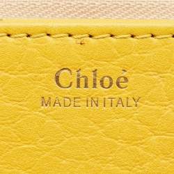 Pre Owned Chloe Yellow Leather Bronte Crossbody Bag